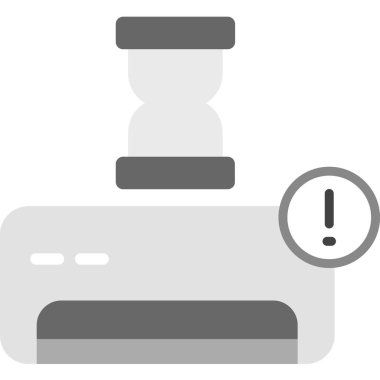 Yazıcı Düz Vektör Simgesi