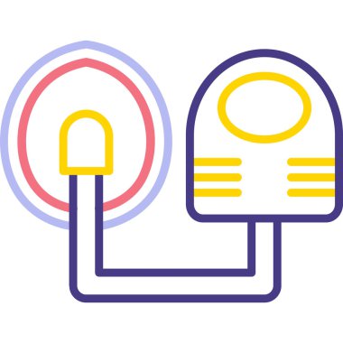 Bir ampulün vektör illüstrasyonu