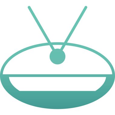 Televizyon. Web simgesi basit illüstrasyon