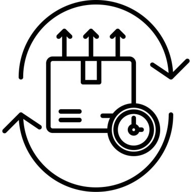Teslimat. Basit illüstrasyon