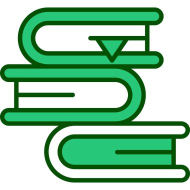 Kitaplar. Web simgesi basit illüstrasyon