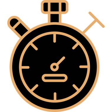 Alarm saati simgesi vektör çizimi tasarımı