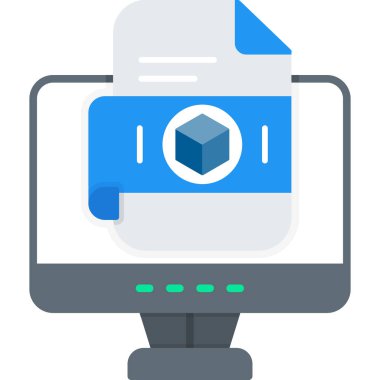 Yazıcı. Web simgesi basit illüstrasyon