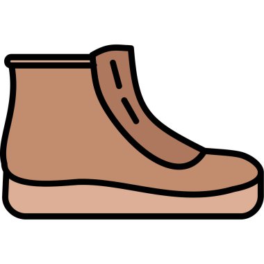 Çizmeler. Web simgesi basit illüstrasyon