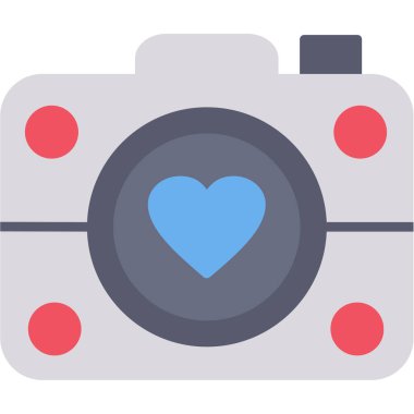 kamera simgesi vektör illüstrasyonu