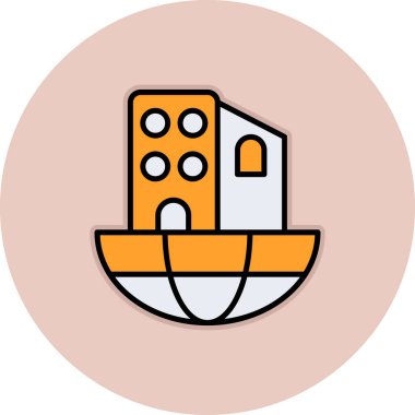 Gemi simgesi vektör illüstrasyonu