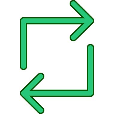 Yön simgesi. vektör çizim