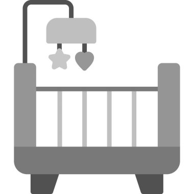 bebek beşiği simgesi modada izole edilmiş arkaplan