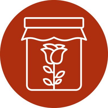 çiçek simgesi vektör illüstrasyonu