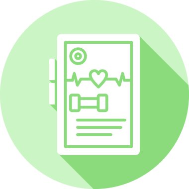 Kalp ikonu vektör illüstrasyonu