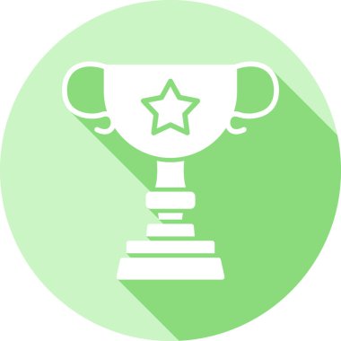 Ödül kupası ödül ikonu doldurulmuş taslak biçiminde