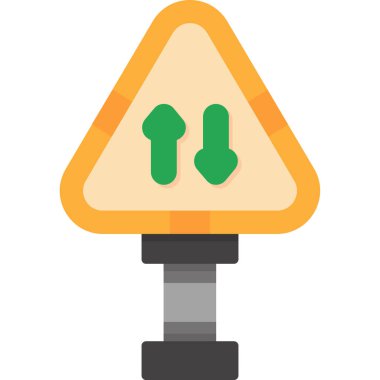 yol ışığı simgesi, vektör illüstrasyonu