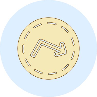 Şifreleme para sikkesi vektör illüstrasyonu