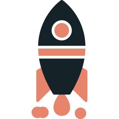 Düz biçimli roket fırlatma simgesi