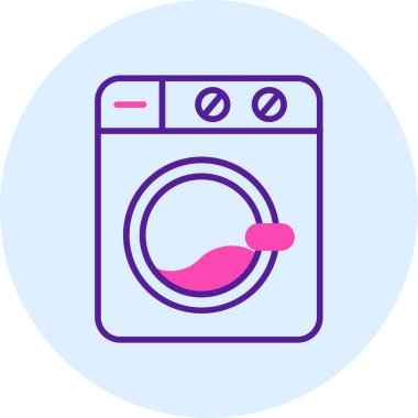 Çamaşır. Web simgesi basit tasarım