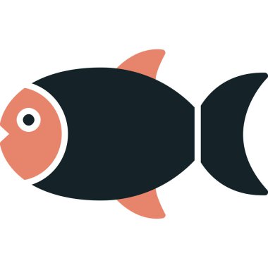 Balık. Vektör çizimi. düz biçim