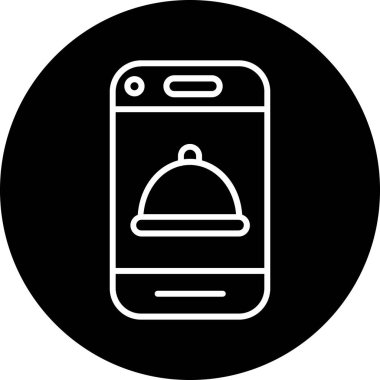 Gıda simgesinin vektör illüstrasyon simgesi