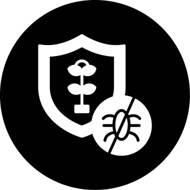 Bir kalkan simgesinin vektör illüstrasyonu