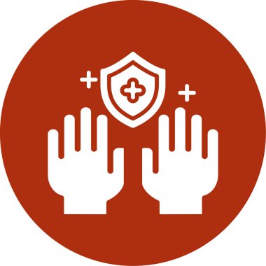 Bir virüs simgesinin vektör illüstrasyonu