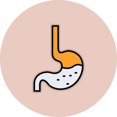 mide ikonu vektör illüstrasyonu