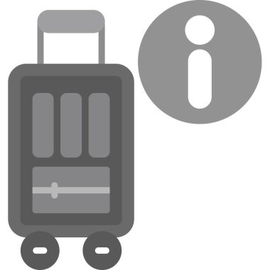 Bavul Düz Vektör Simgesi