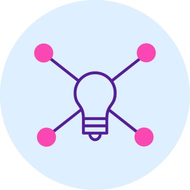 Fikir simgesi vektör illüstrasyonu