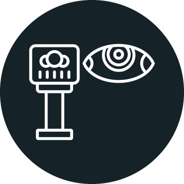 Göz simgesi vektör illüstrasyonu