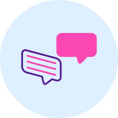 Konuş. Web simgesi basit illüstrasyon