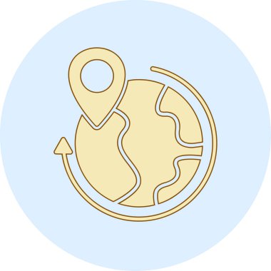 Dünya haritası. Basit tasarım