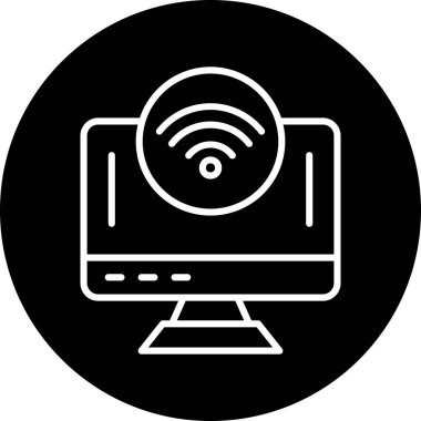 Bilgisayar. Web simgesi basit illüstrasyon