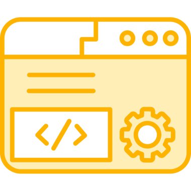 Web kodlama geliştirme vektör illüstrasyonu