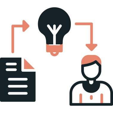 Veri analiz simgesi, vektör illüstrasyonu