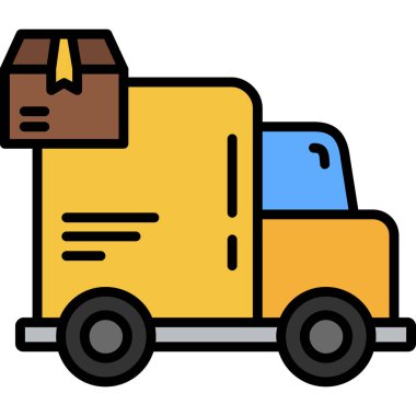 dağıtım servisi simgesi. vektör illüstrasyonu