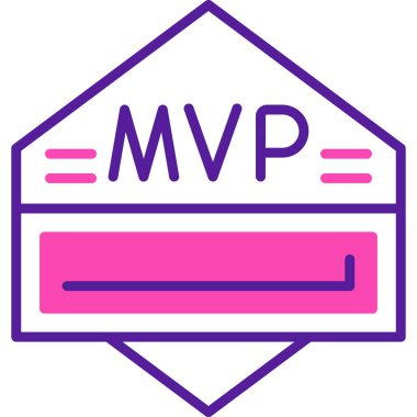 Rozet simgesi, vektör illüstrasyonu