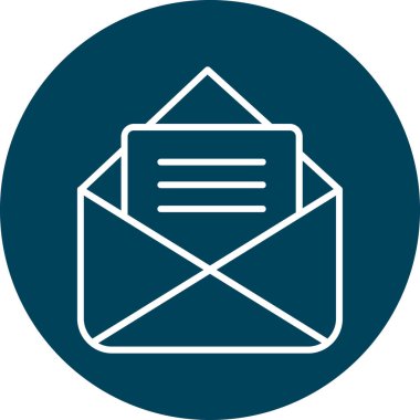 e-posta vektörü simgesi modern basit illüstrasyon