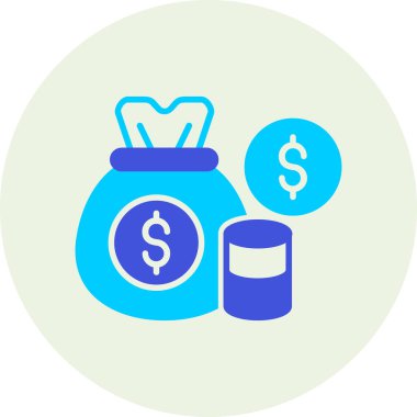 para çantası simgesi, vektör illüstrasyonu