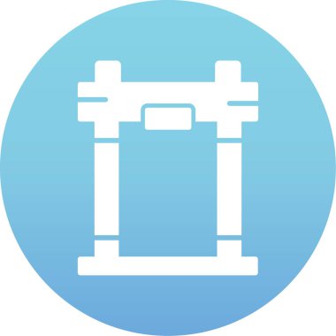 Modern yapı simgesinin vektör illüstrasyonu