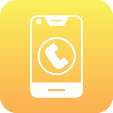 Akıllı telefon simgesinin vektör illüstrasyonu