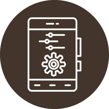 akıllı telefon simgesi vektör çizimi.