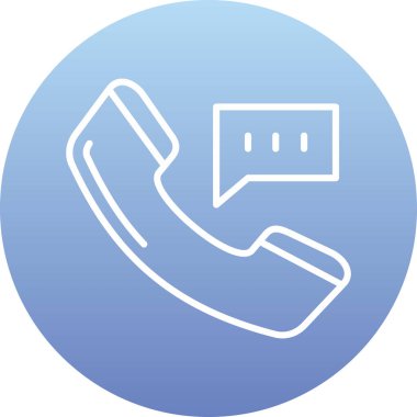 Çağrı. Web simgesi basit illüstrasyon