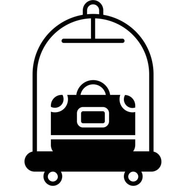 kamp seyahat karavanı simgesi