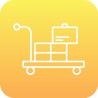 Tramvay Simgesi vektör çizimi