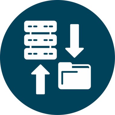 Bilgi alışverişi. Basit illüstrasyon