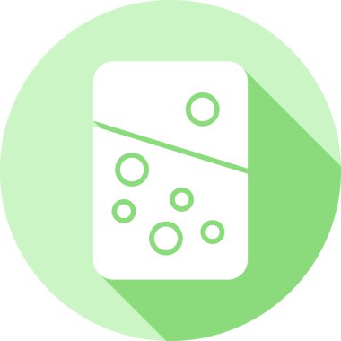 Kabarcıklı basit yeşil simge