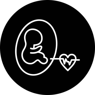 Balon ikonlu kalp. Web için balon vektör simgesinin özet çizimi