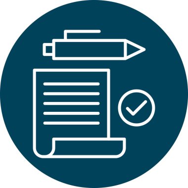 Belge simgesinin vektör illüstrasyonu