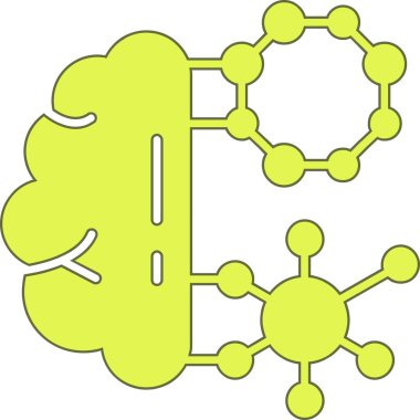 vector illustration of a molecule icon