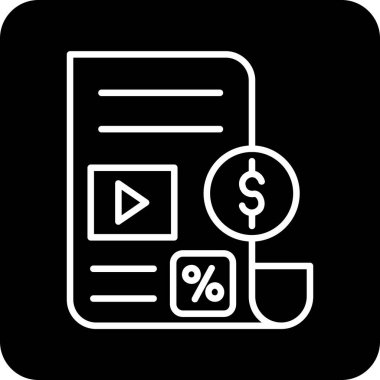 Bir arka planda dolar vektör illüstrasyonu