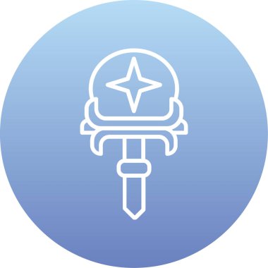 Şapka. Web simgesi basit illüstrasyon