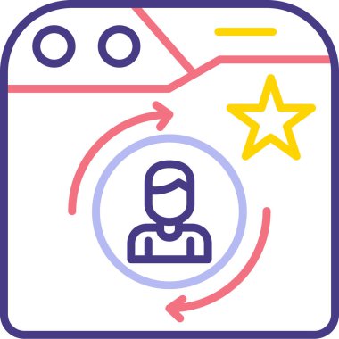 seo modern simgesinin vektör illüstrasyonu